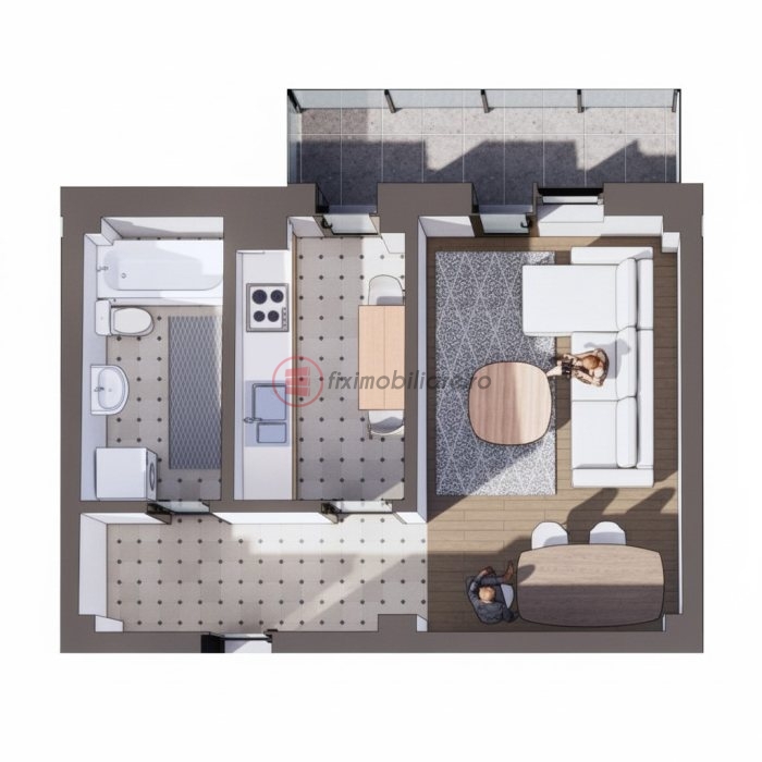 Promo - Rediu Apartament 1 cameră decomandat, 38mp, etaj 1, bloc nou