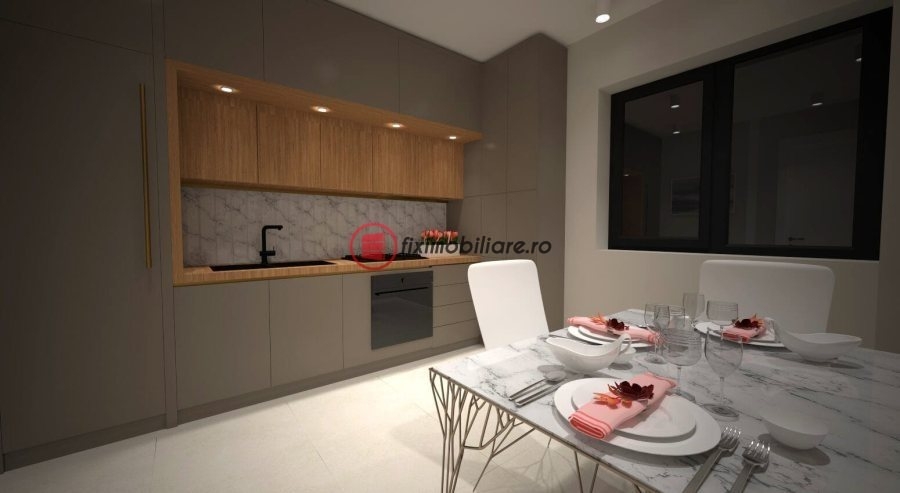 Apartament nou cu 1 cameră, 39mp, cu predare finisat la cheie
