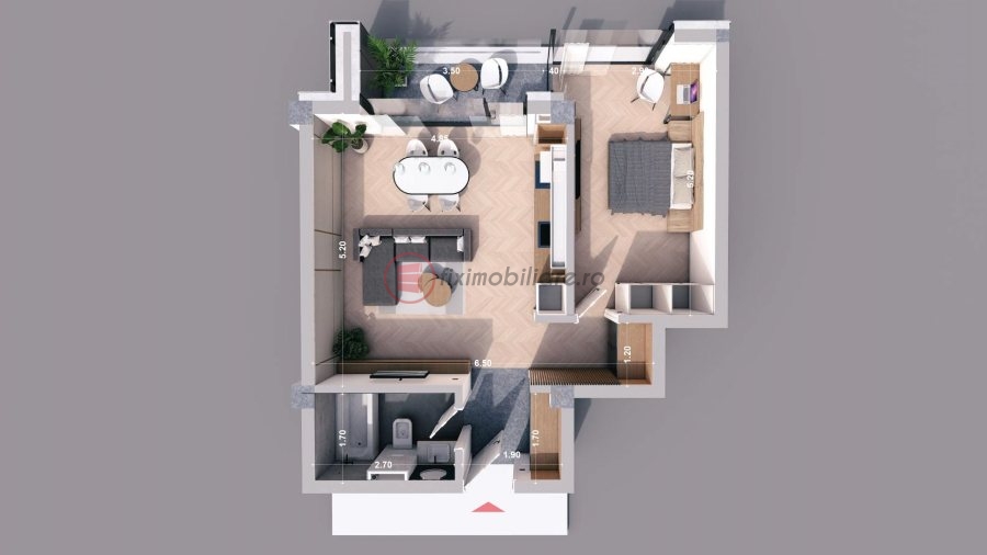 Rediu, Apartament 2 camere, Finisaje Premium