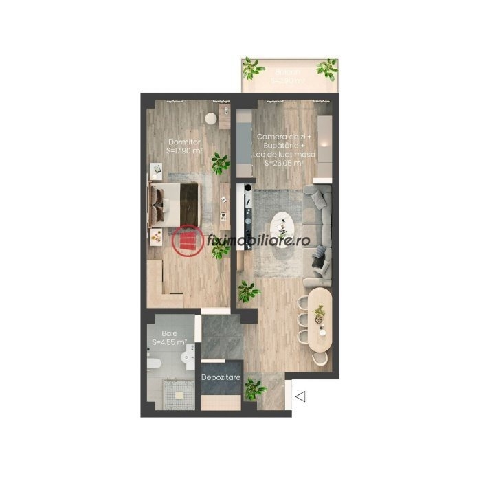 Apartament 2 camere | 47 mp | La cheie | Valea Lupului | Comision 0%