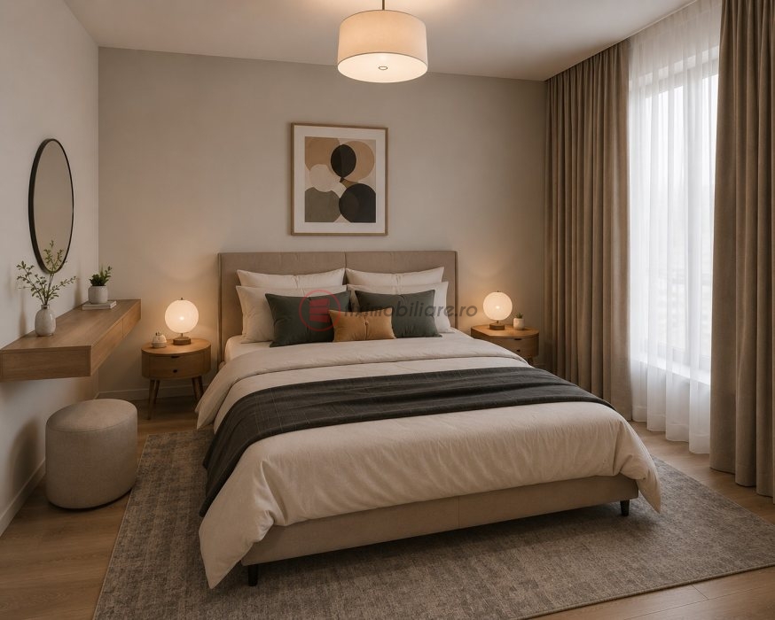Apartament nou cu 2 camere, 56 mp, complet decomandat, bucătărie închisă - Valea Lupului