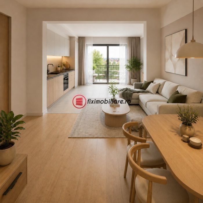 Apartament spațios cu 2 camere și zonă de zi de 26 mp - Valea Lupului